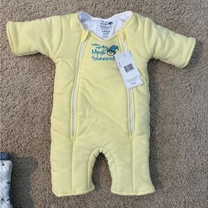 Magic Sleepsuit Yellow Baby Pajamas
